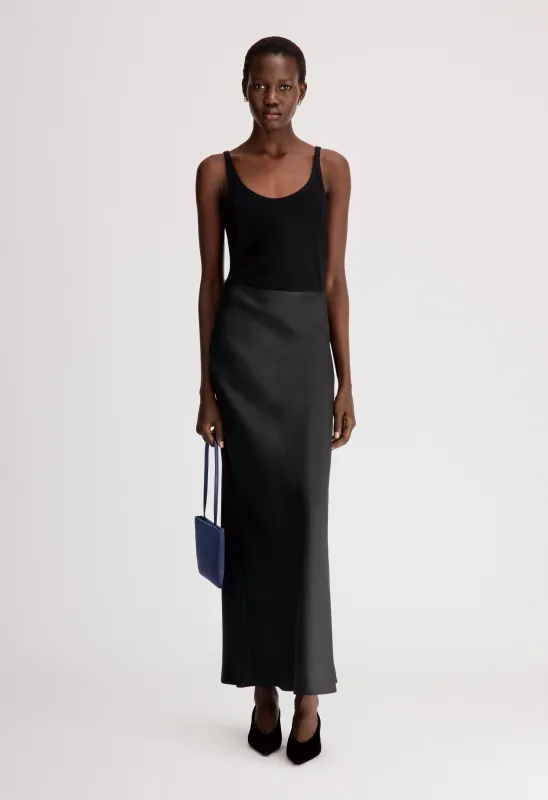 ELI Silk twill maxi skirt made by Loulou De Saison
