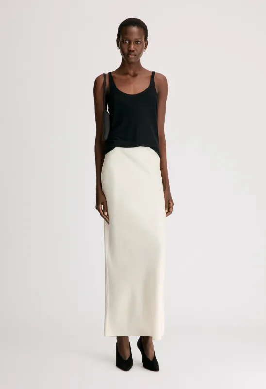ELI Silk twill maxi skirt made by Loulou De Saison