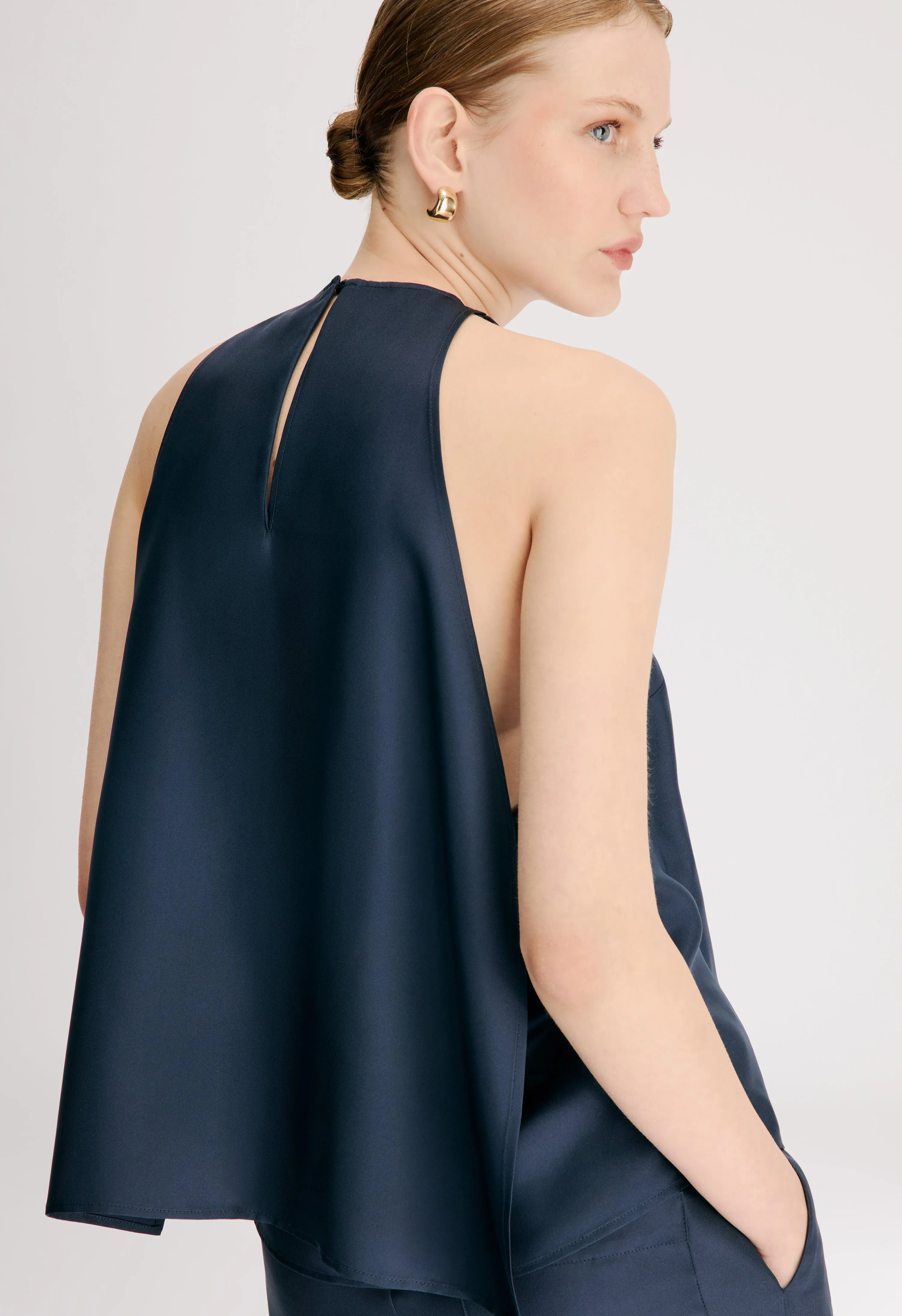 CAMI Silk twill cape top sold by Loulou De Saison product image thumbnail 4
