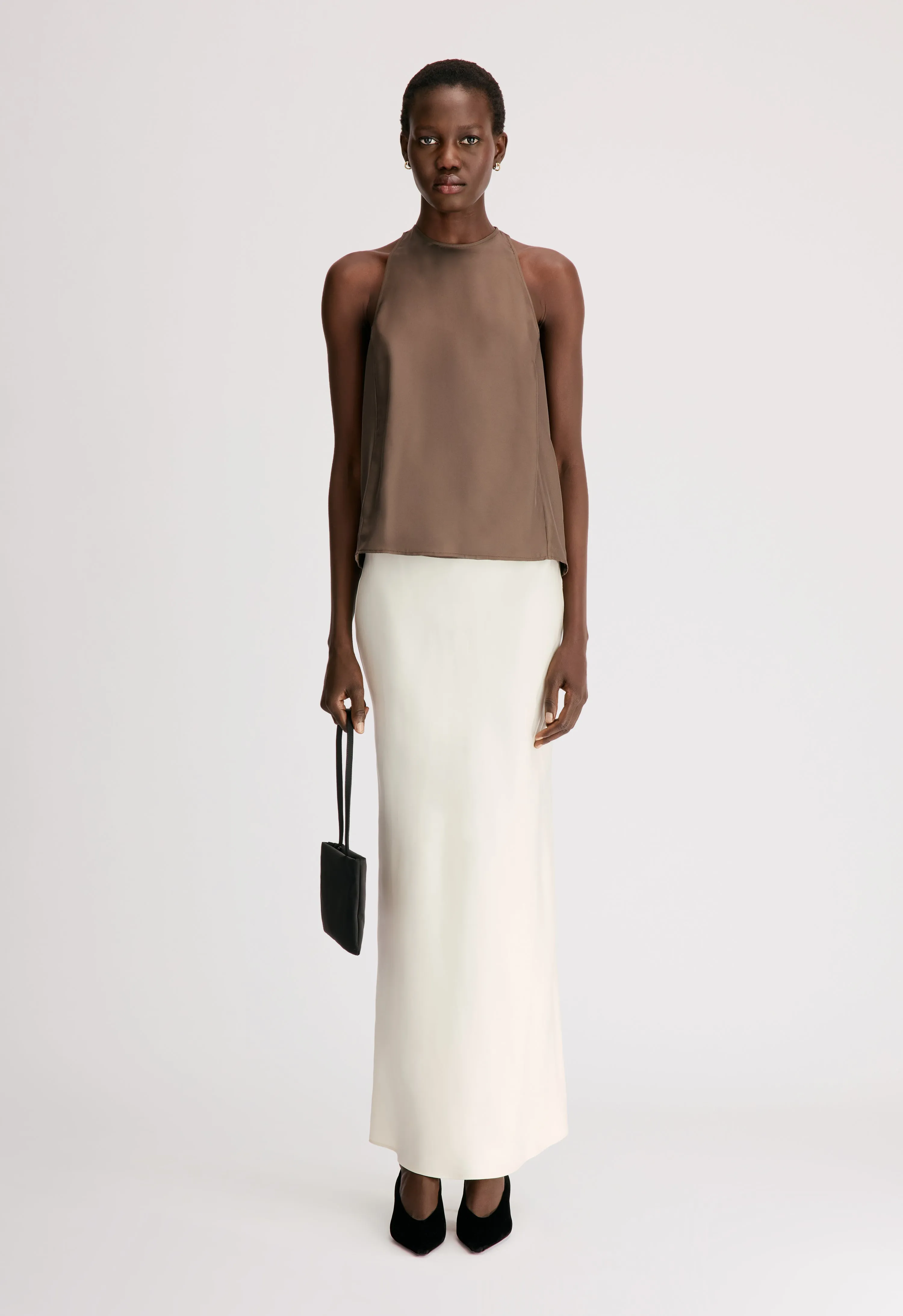 CAMI Silk twill cape top sold by Loulou De Saison