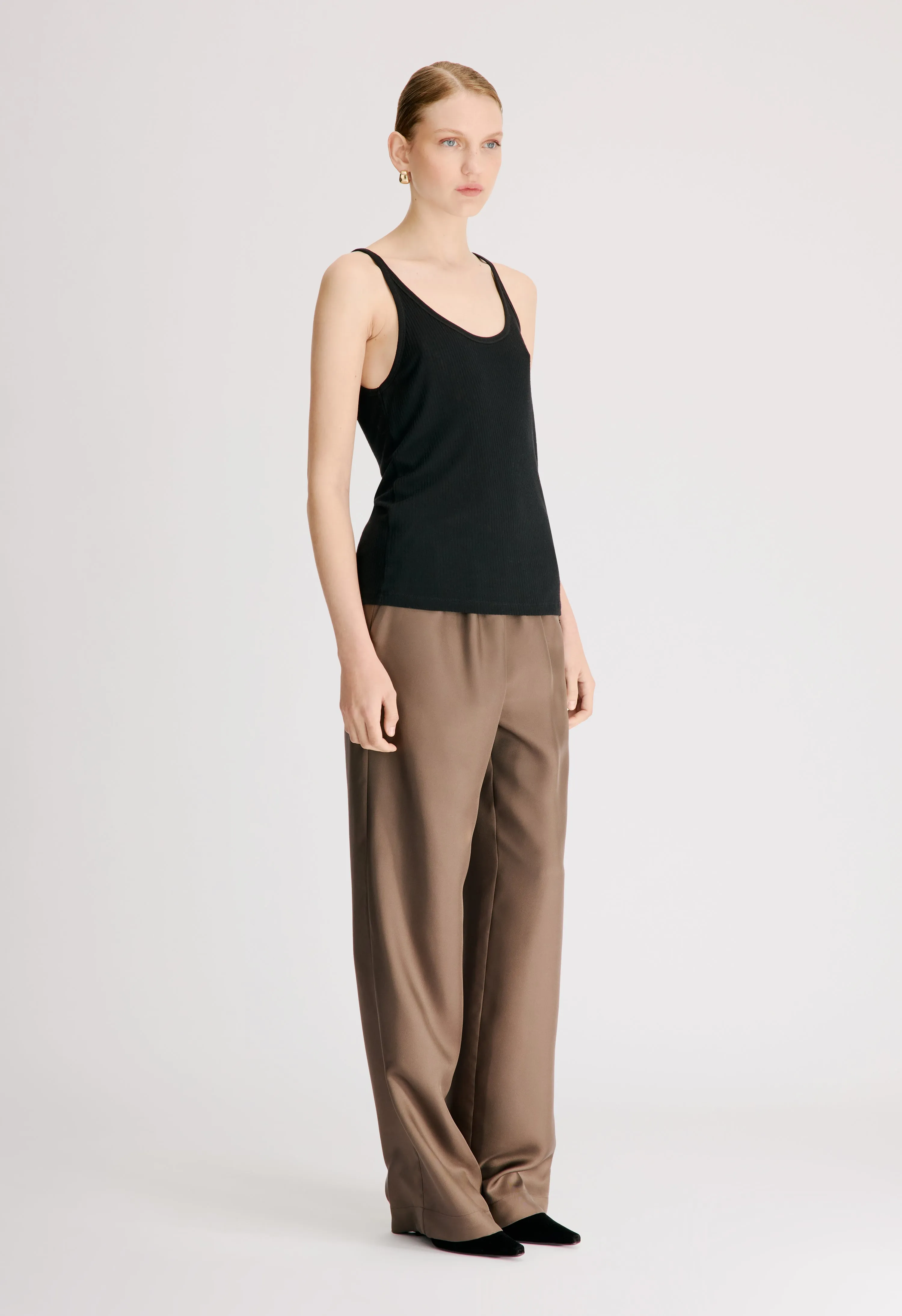 RONI Rib jersey tank top sold by Loulou De Saison product image thumbnail 3