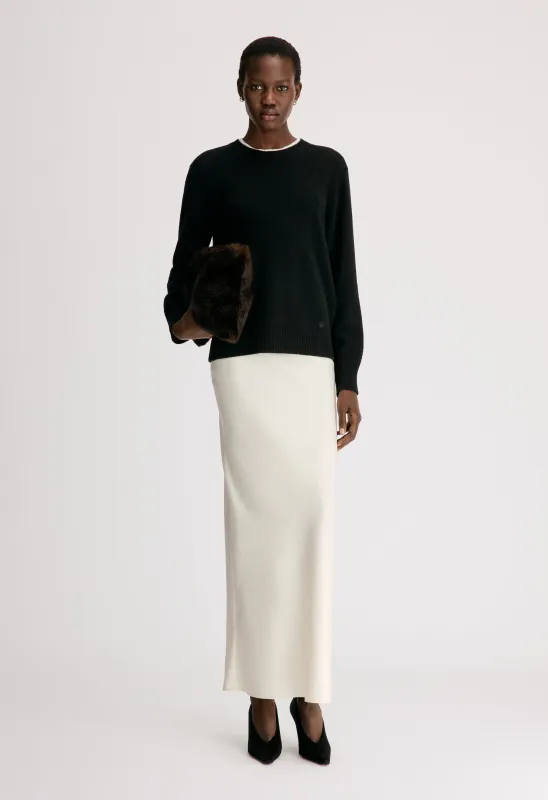 OTIS Bicolor cashmere sweater made by Loulou De Saison