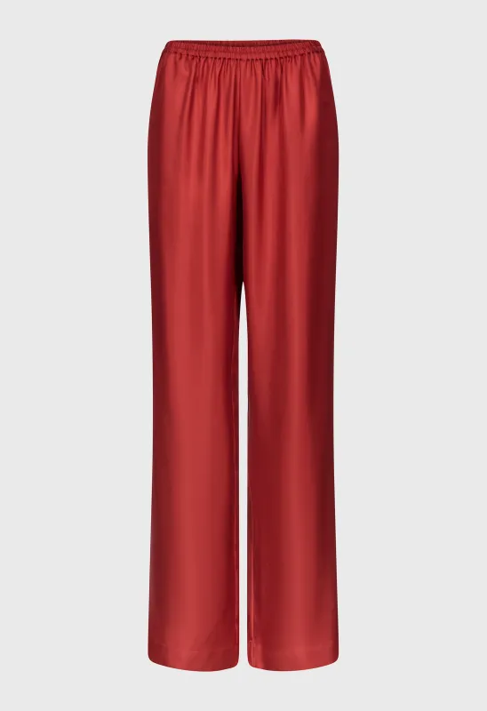 ALERA LDS Silk twill trousers made by Loulou De Saison