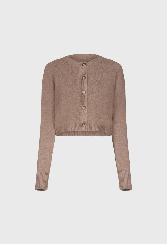 ZEPHIR LDS Cropped cashmere cardigan made by Loulou De Saison