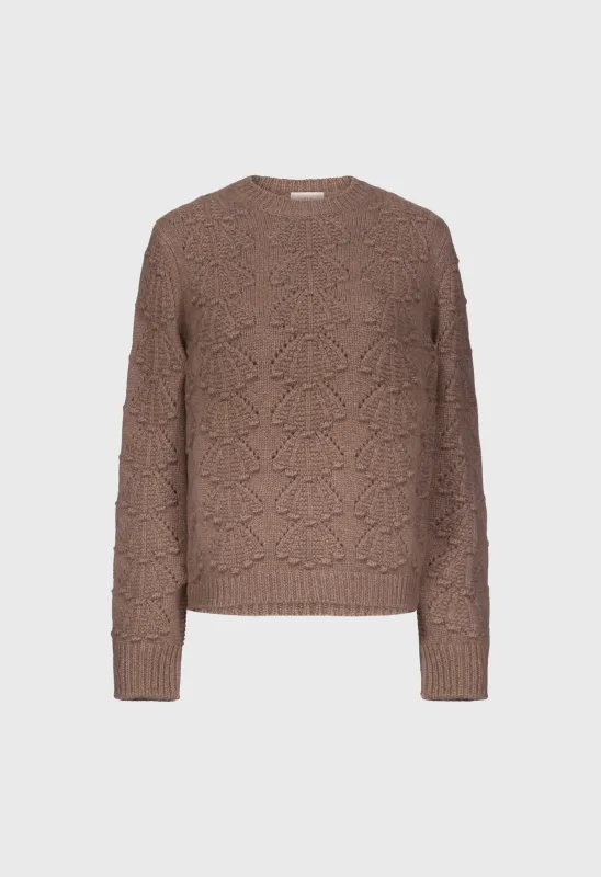 CLYDE Cashmere crochet sweater made by Loulou De Saison