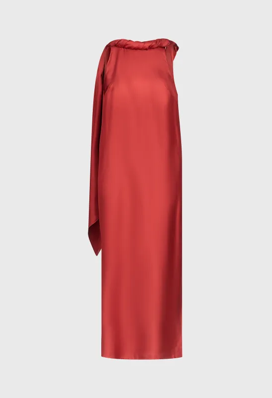 SUSAN TWISTED COLLAR DRESS made by Loulou De Saison