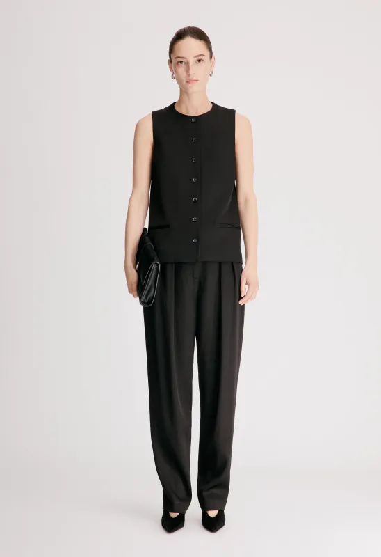 JANE Buttoned waistcoat made by Loulou De Saison