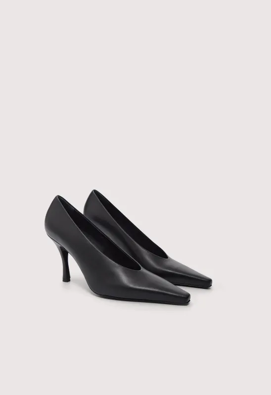 AUBREY Calf leather pumps made by Loulou De Saison