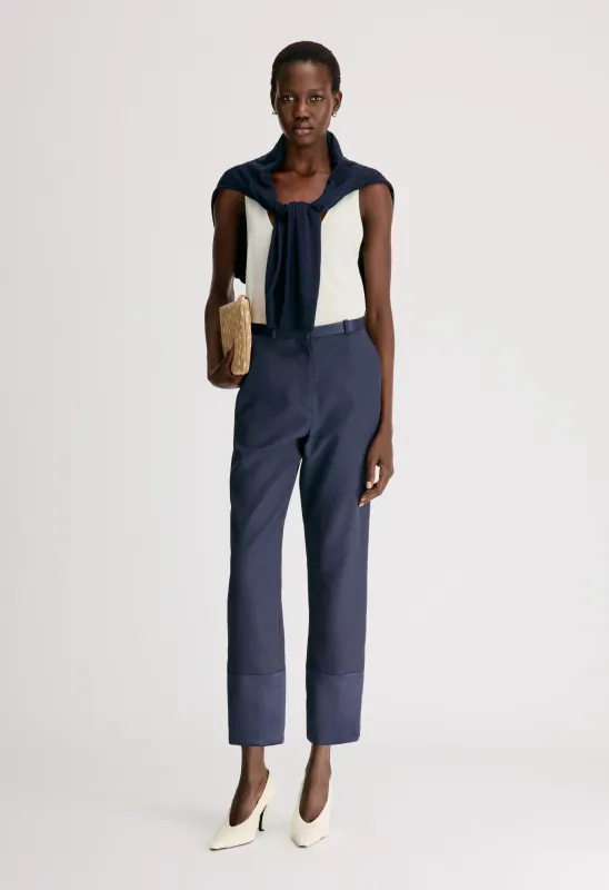 MAHONEY LDS Straight leg trousers made by Loulou De Saison