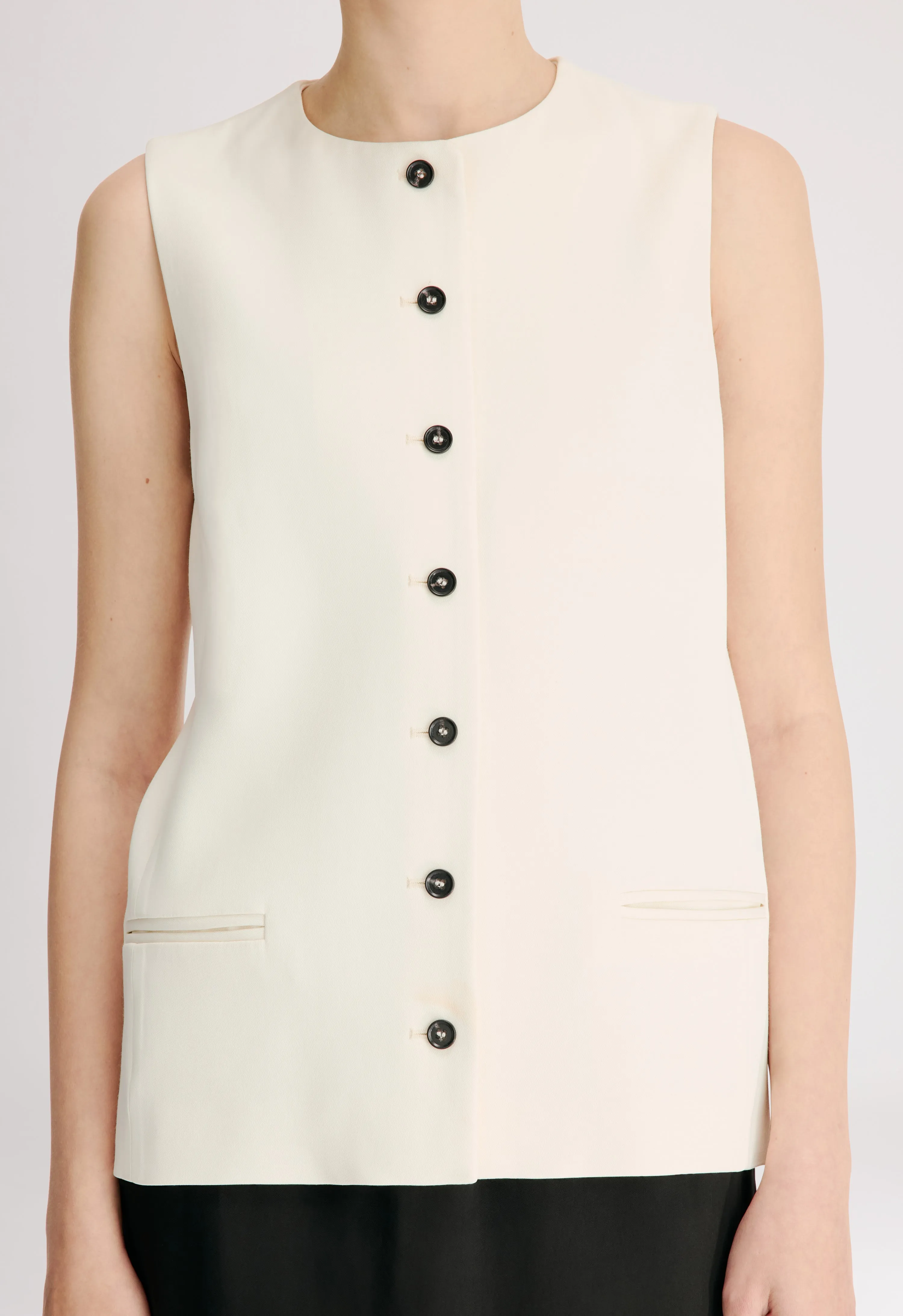 JANE Buttoned waistcoat sold by Loulou De Saison product image thumbnail 4
