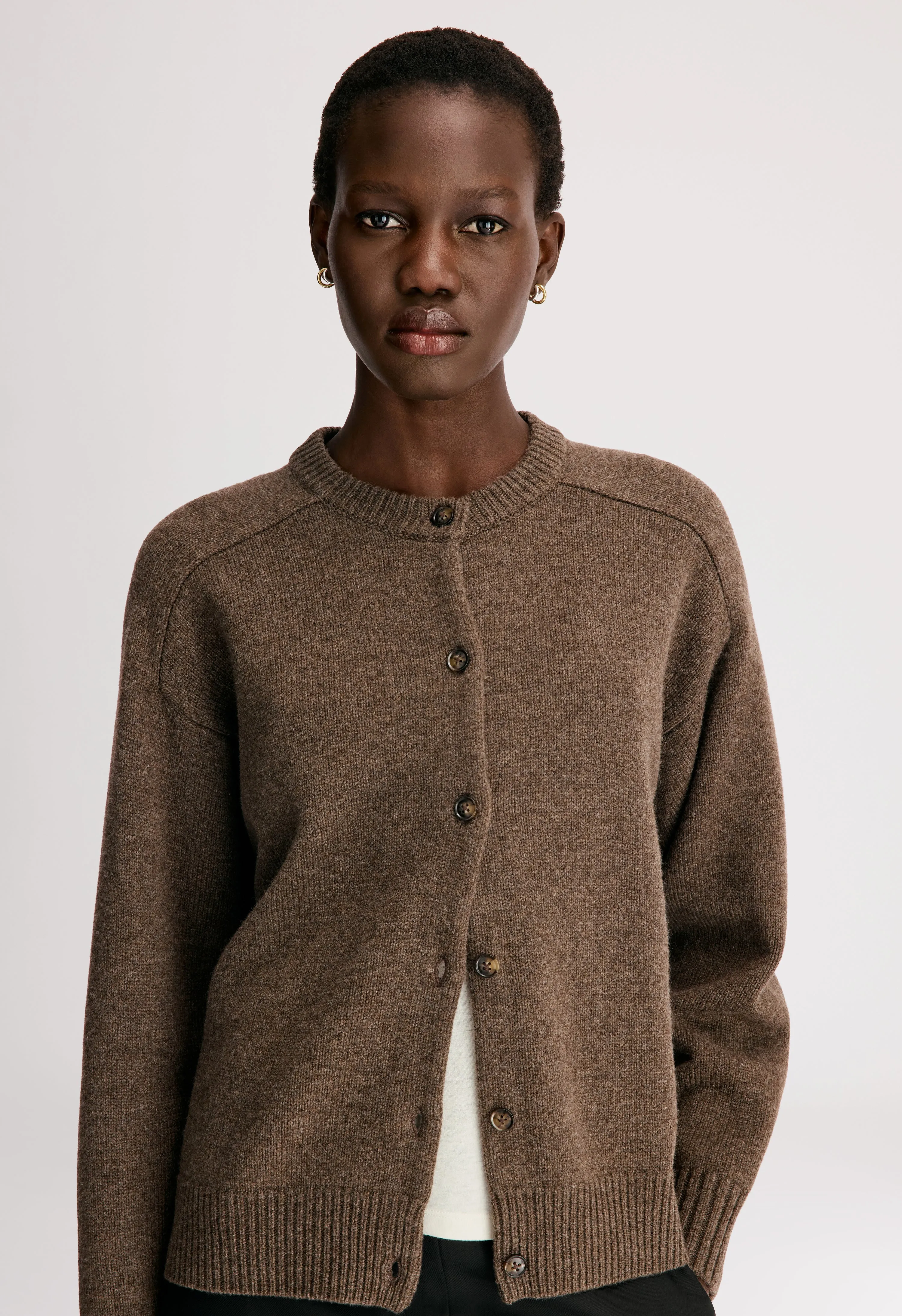 AIDAR LDS Wool cashmere blend cardigan sold by Loulou De Saison product image thumbnail 4