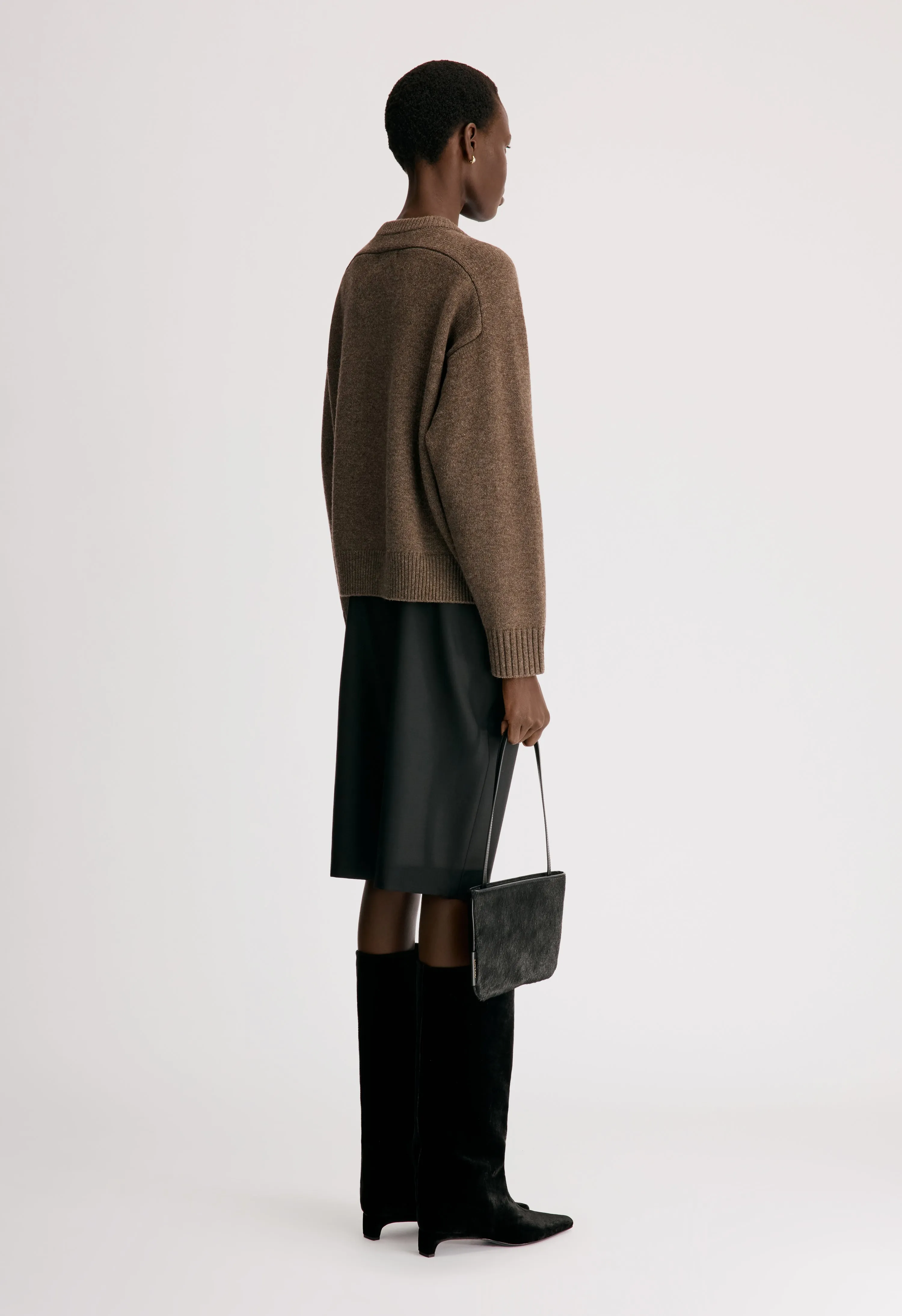 AIDAR LDS Wool cashmere blend cardigan sold by Loulou De Saison product image thumbnail 5