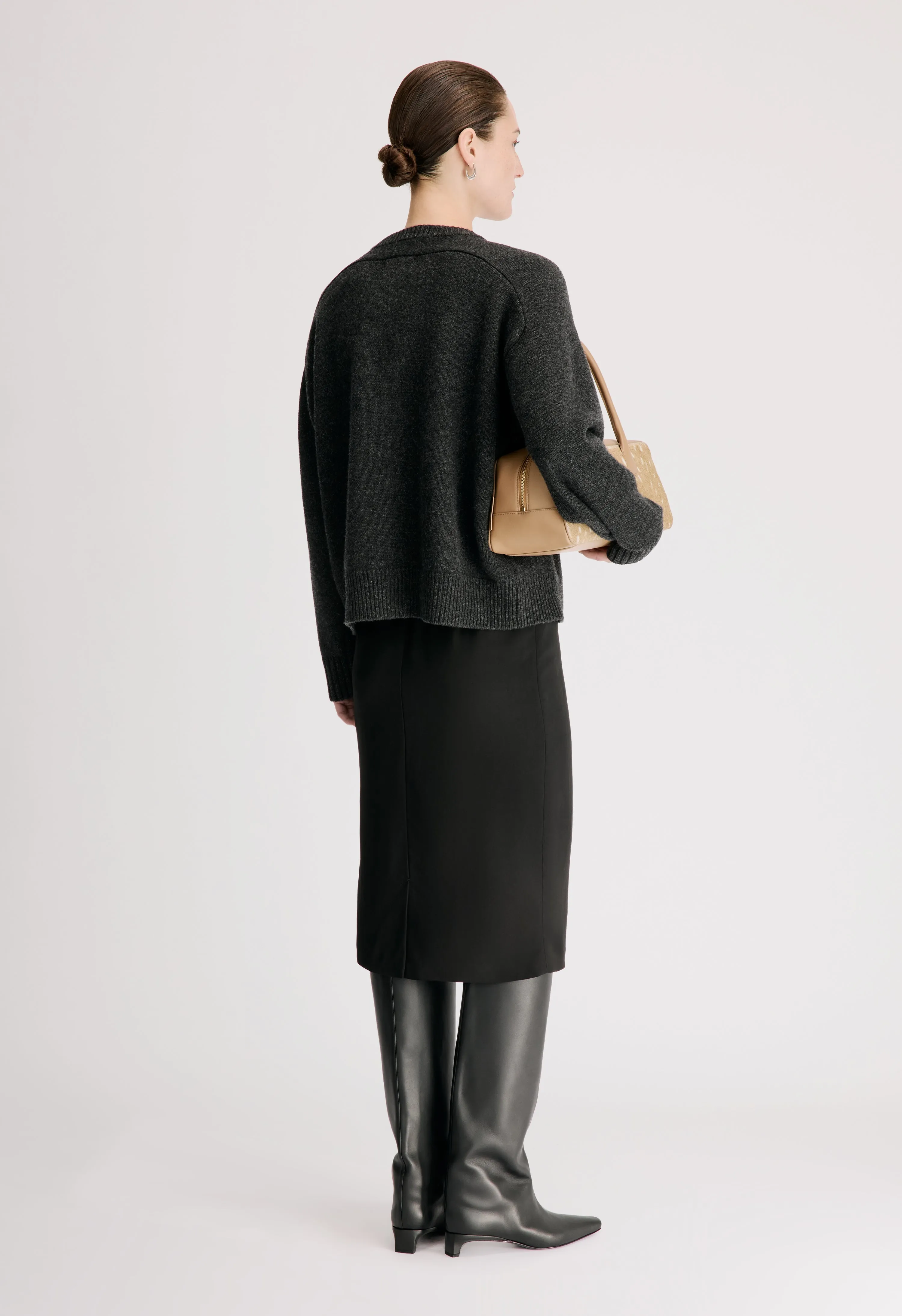 AIDAR LDS Wool cashmere blend cardigan sold by Loulou De Saison product image thumbnail 5
