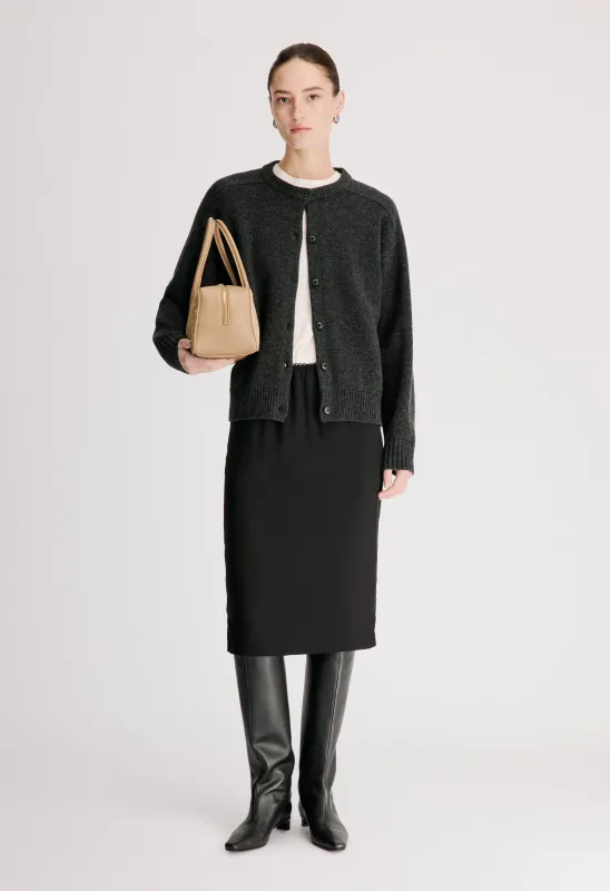 AIDAR LDS Wool cashmere blend cardigan made by Loulou De Saison