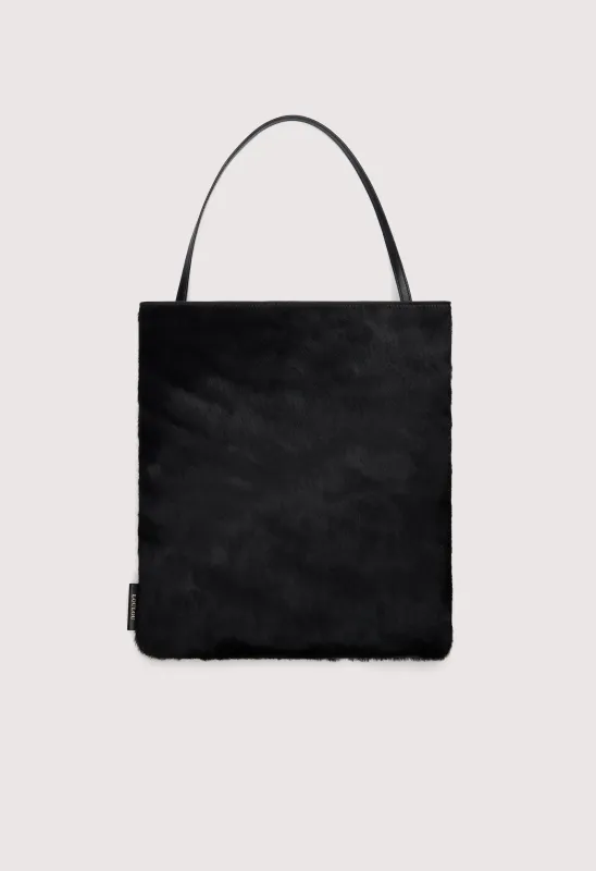 SAWA Pony-effect leather day bag made by Loulou De Saison