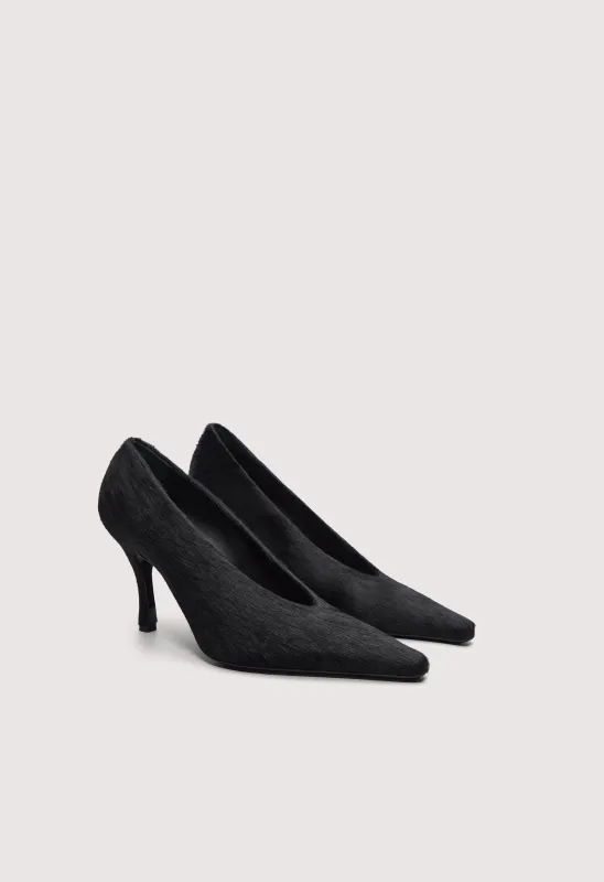 PIPPA Pony-effect leather pumps made by Loulou De Saison
