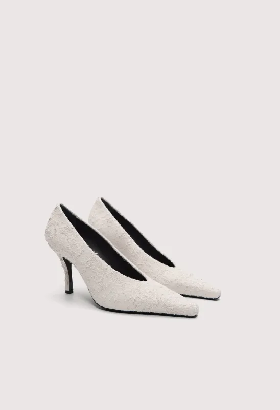 FAYE Distressed leather pumps made by Loulou De Saison