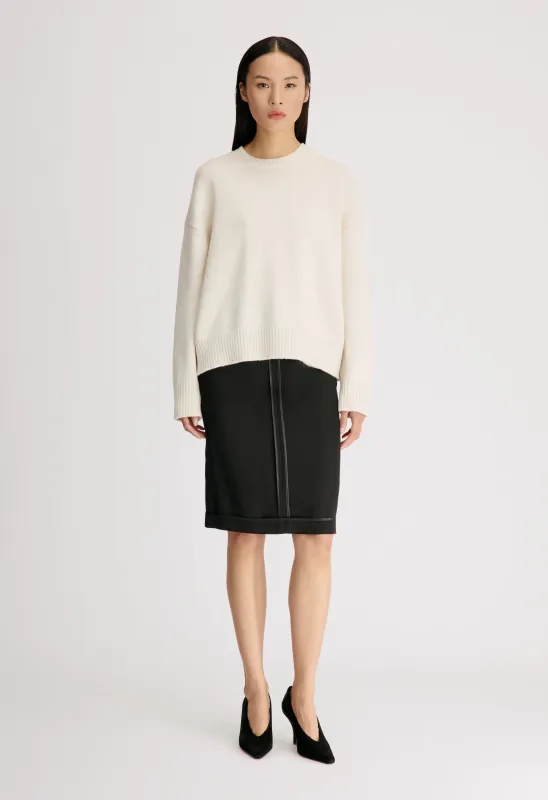 PIA LDS Oversized cashmere sweater made by Loulou De Saison