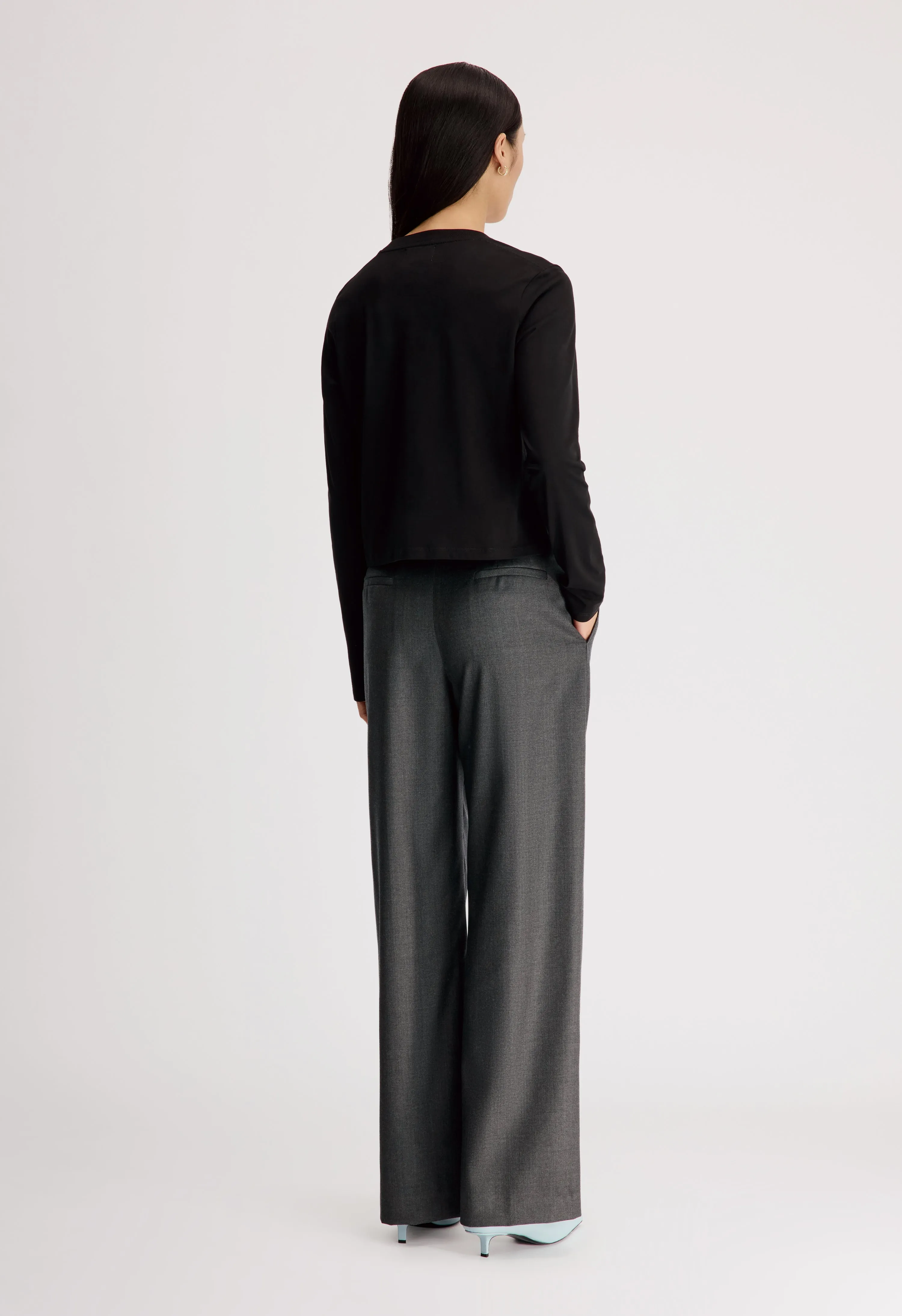 SBIRU LDS Virgin wool pleated trousers sold by Loulou De Saison product image thumbnail 5