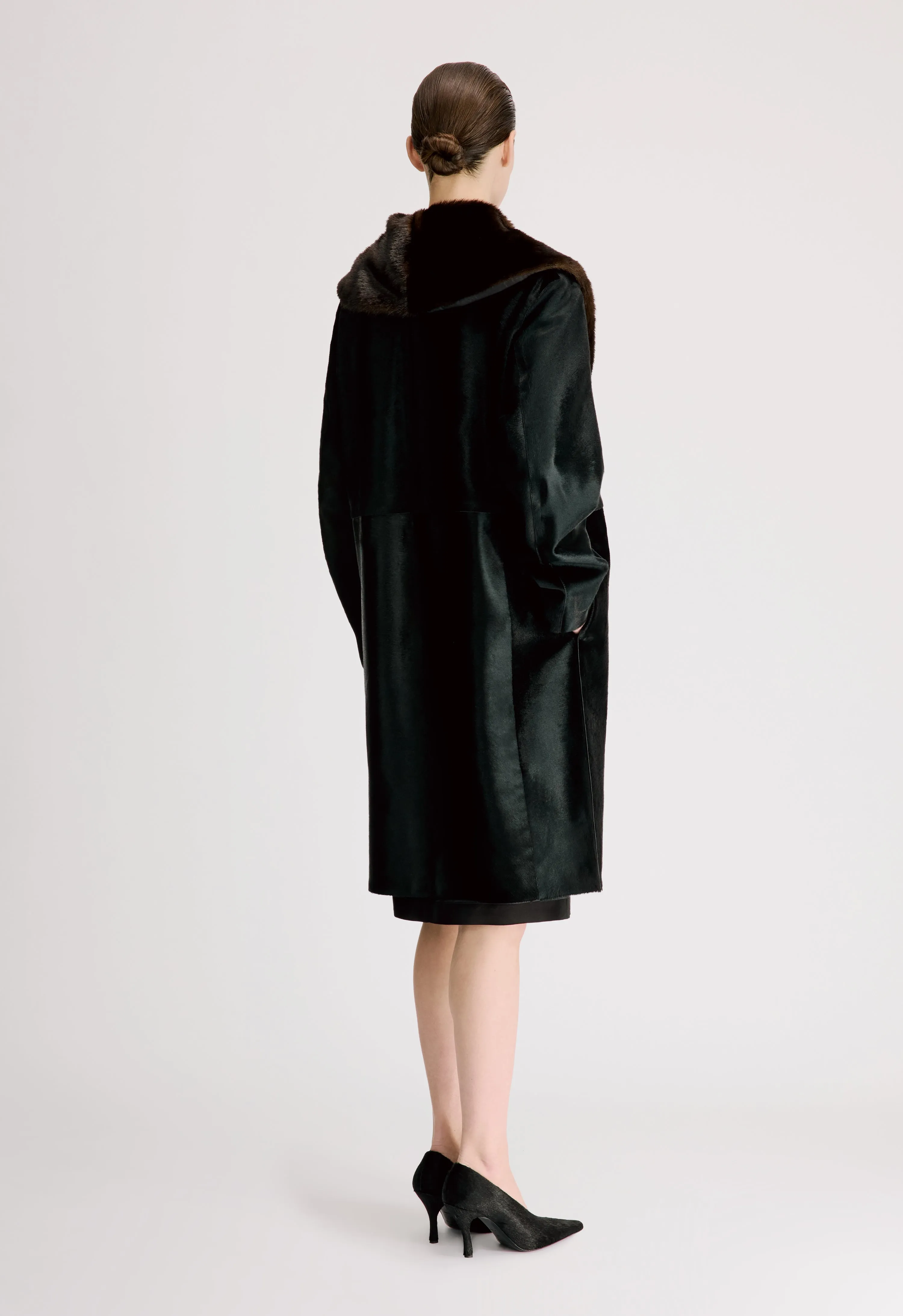 LOTTA Pony-effect leather coat sold by Loulou De Saison product image thumbnail 5