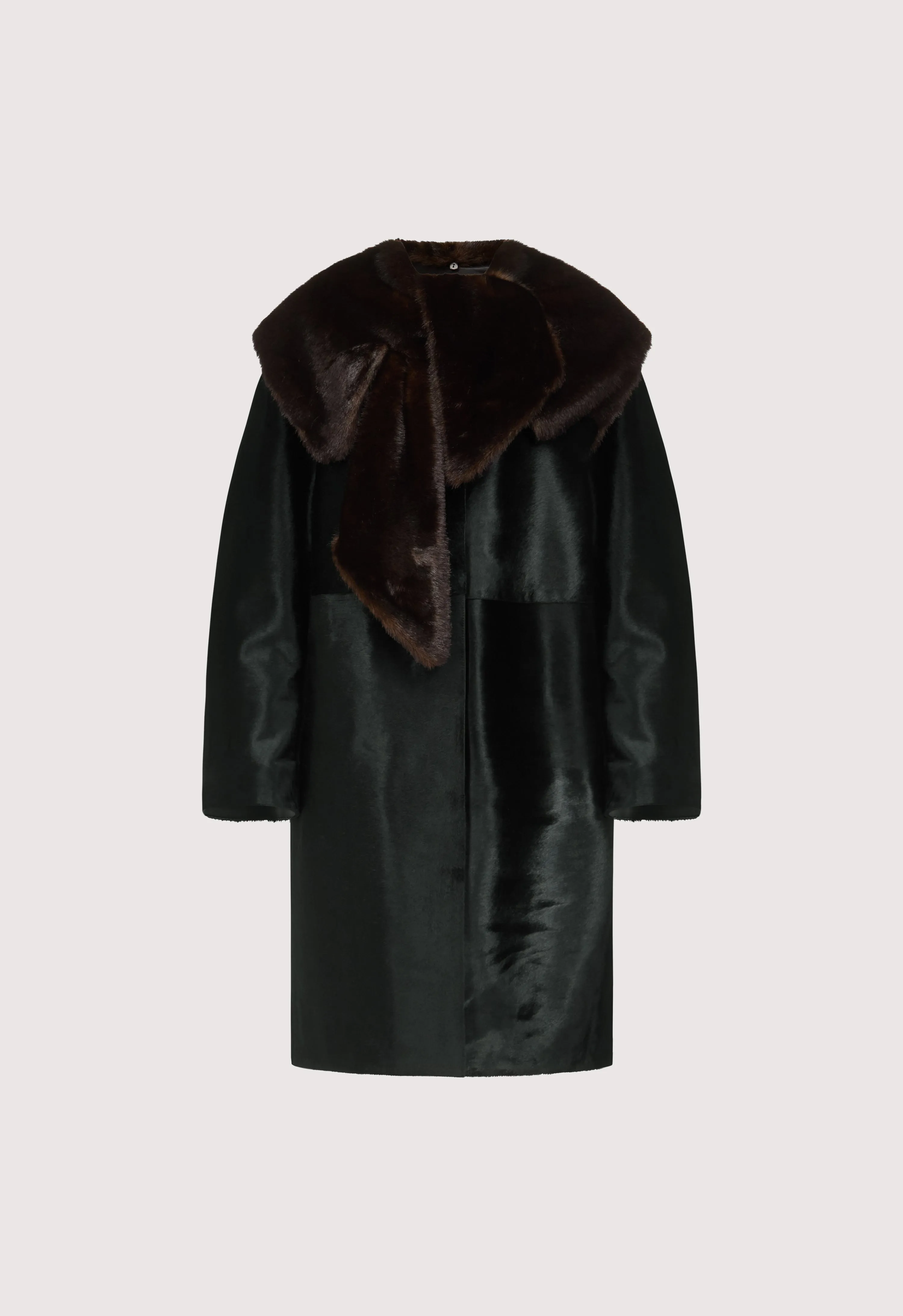 LOTTA Pony-effect leather coat sold by Loulou De Saison product image thumbnail 2
