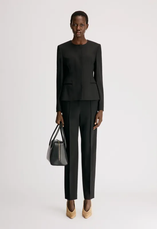 EMA Collarless darted jacket made by Loulou De Saison