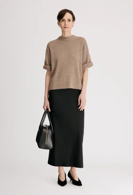 TAMIA Short-sleeve yak blend top made by Loulou De Saison