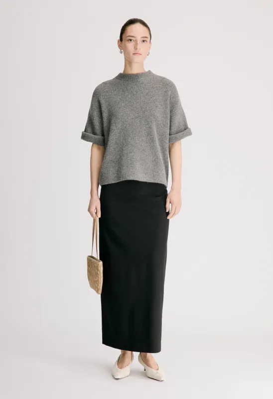 TAMIA Short-sleeve yak blend top made by Loulou De Saison