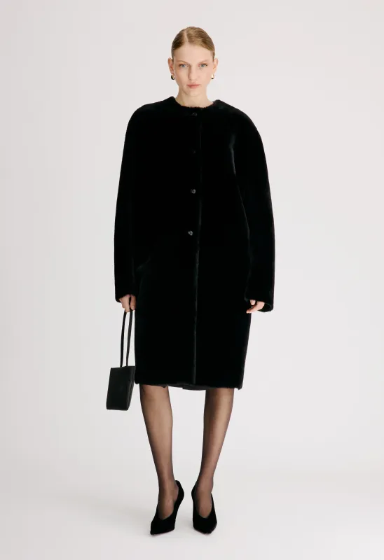ELBA Reversible merino shearling coat made by Loulou De Saison