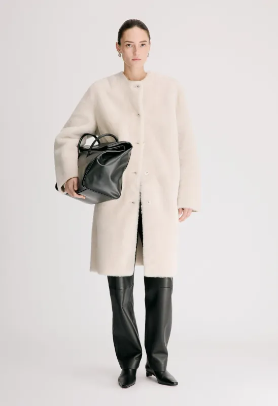 ELBA Reversible merino shearling coat made by Loulou De Saison