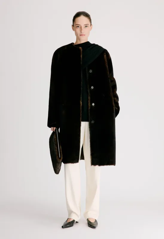 ELBA Reversible merino shearling coat made by Loulou De Saison