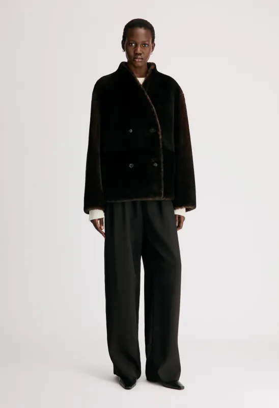 CATHERINE Reversible merino shearling jacket made by Loulou De Saison