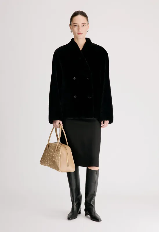 CATHERINE Reversible merino shearling jacket made by Loulou De Saison