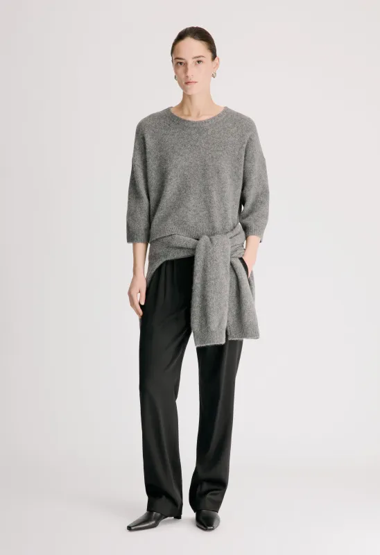 AZALI 3/4 sleeves yak blend sweater made by Loulou De Saison