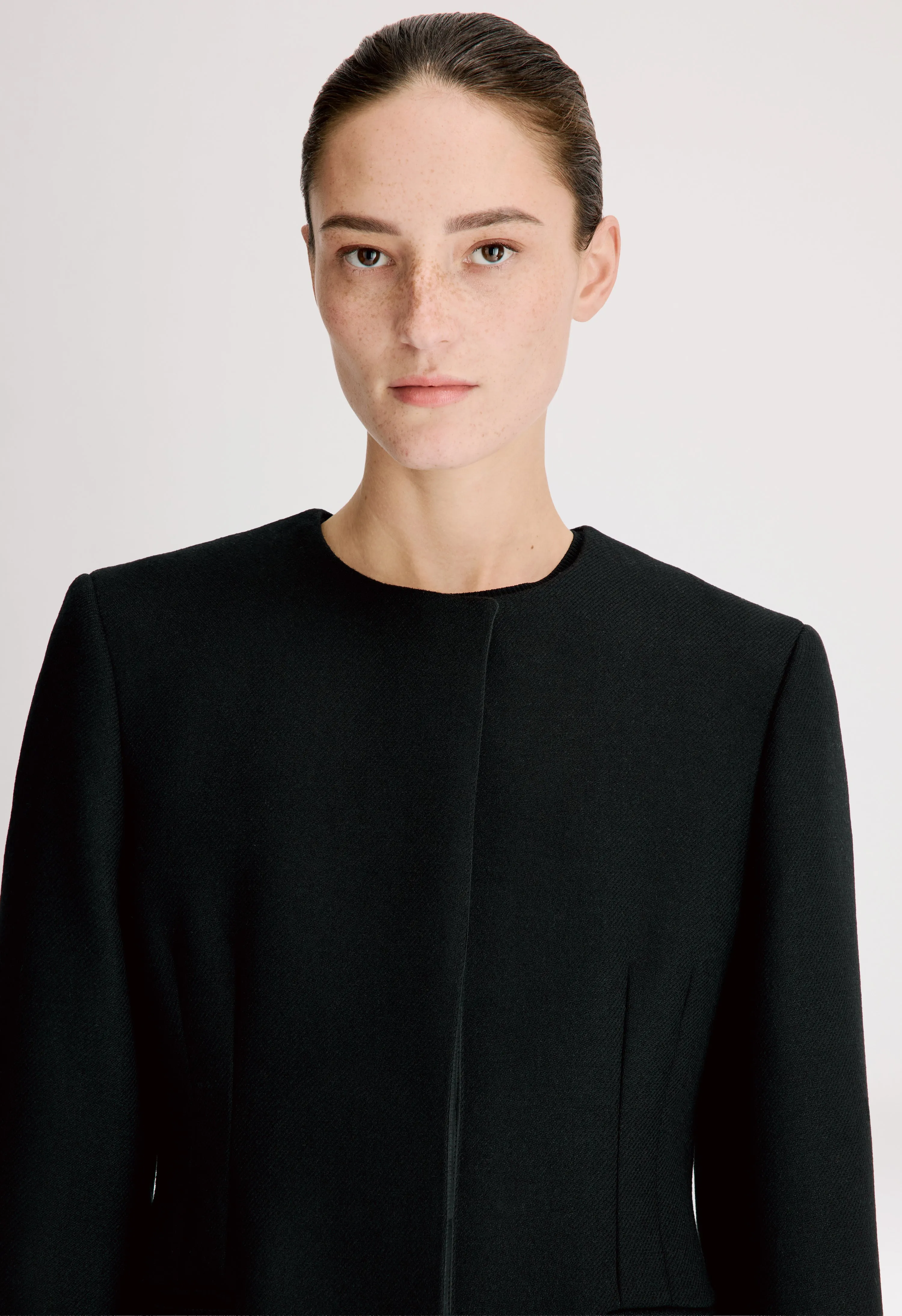 ARITA Long wool twill coat sold by Loulou De Saison product image thumbnail 4