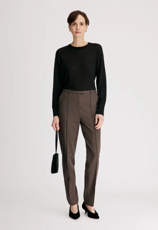 MALKA LDS Fitted leg trousers made by Loulou De Saison