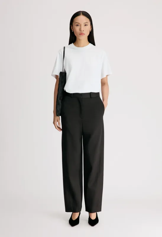 KIAN Low-waisted straight trousers made by Loulou De Saison