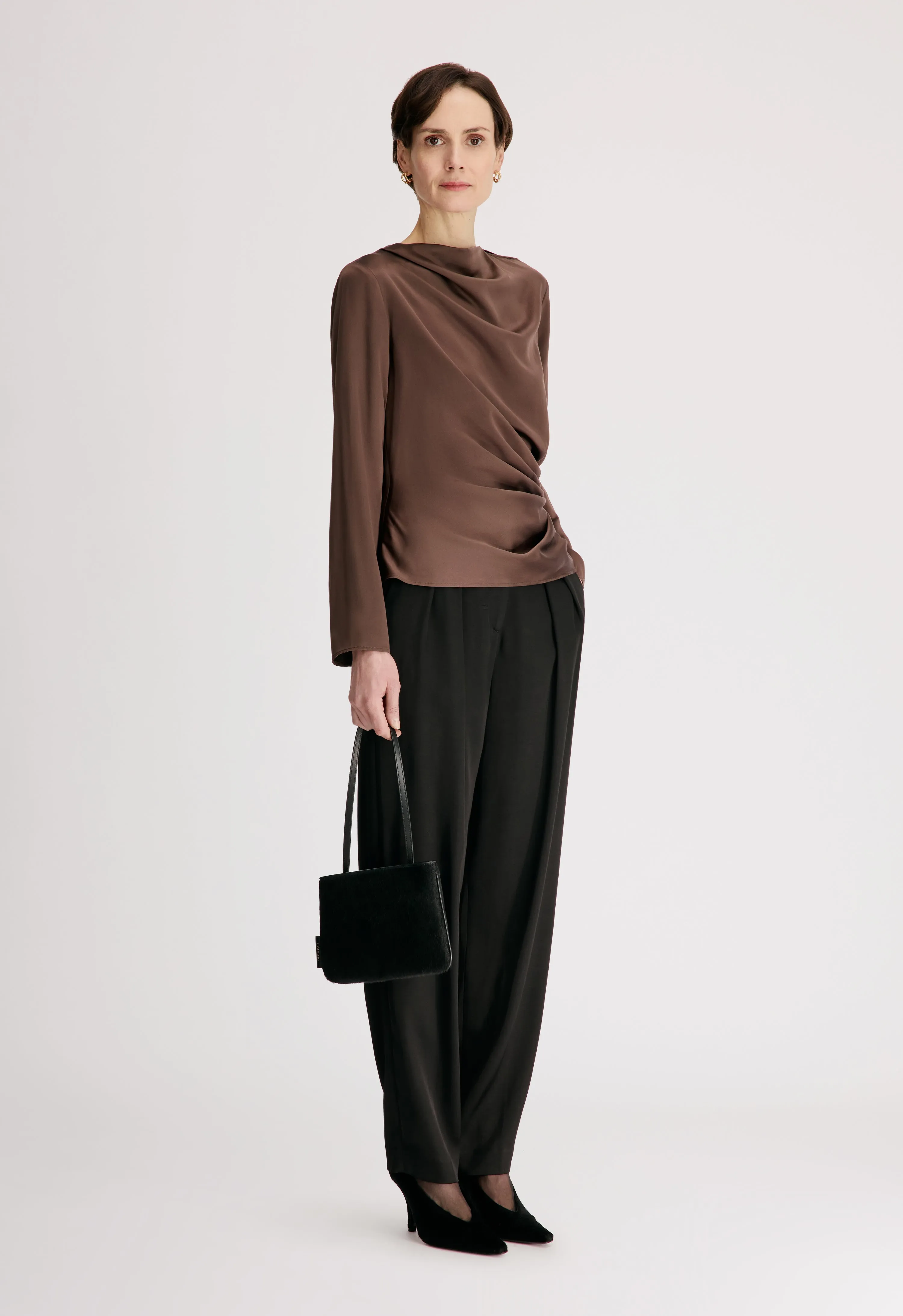 ANYA Draped satin top sold by Loulou De Saison product image thumbnail 3