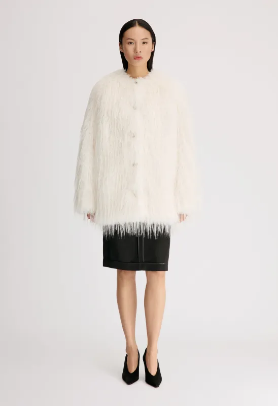 ROWE Faux fur coat made by Loulou De Saison