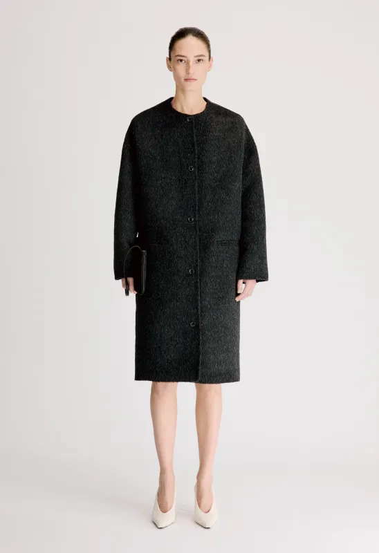 ORSON Oval-shaped midi coat made by Loulou De Saison