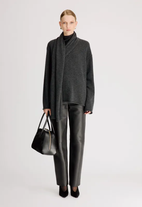 FRANCES Cashmere scarf sweater made by Loulou De Saison