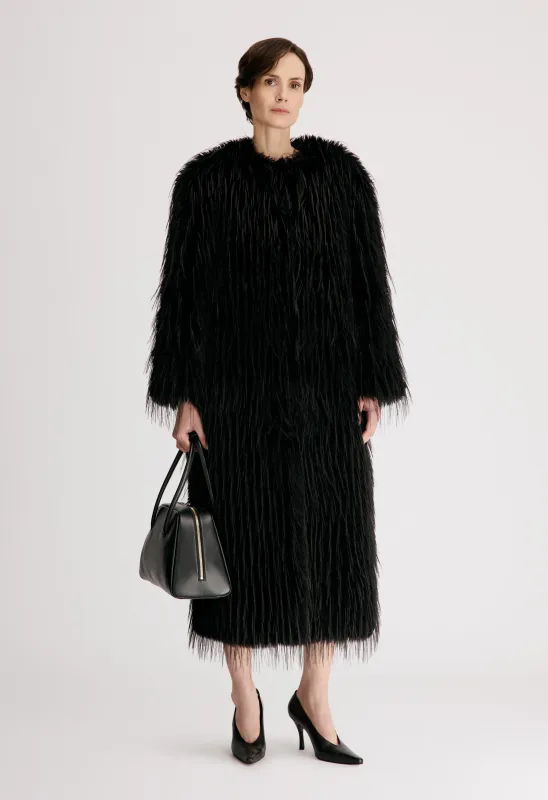 EYA Faux fur long coat made by Loulou De Saison
