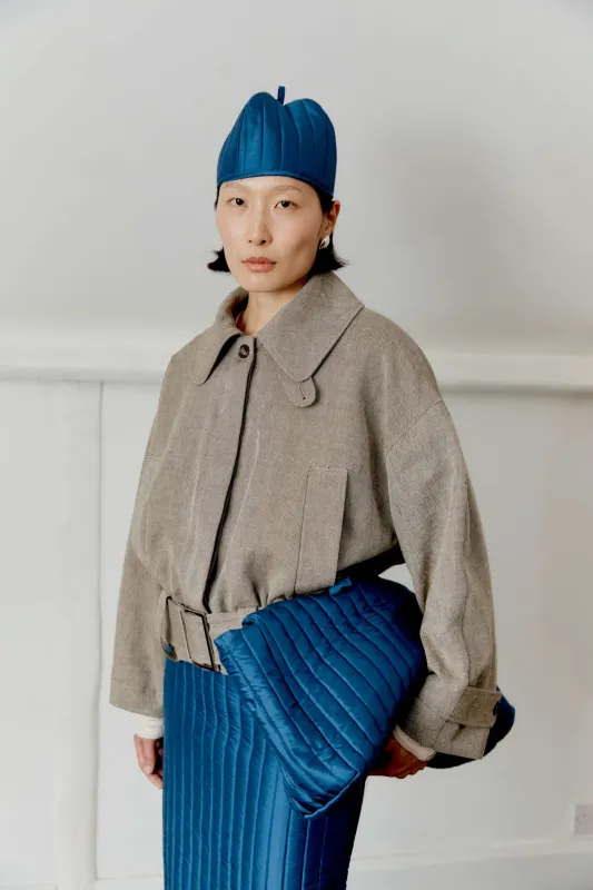 JAPANESE LINEN WOOL NARA JACKET sold by Cawley