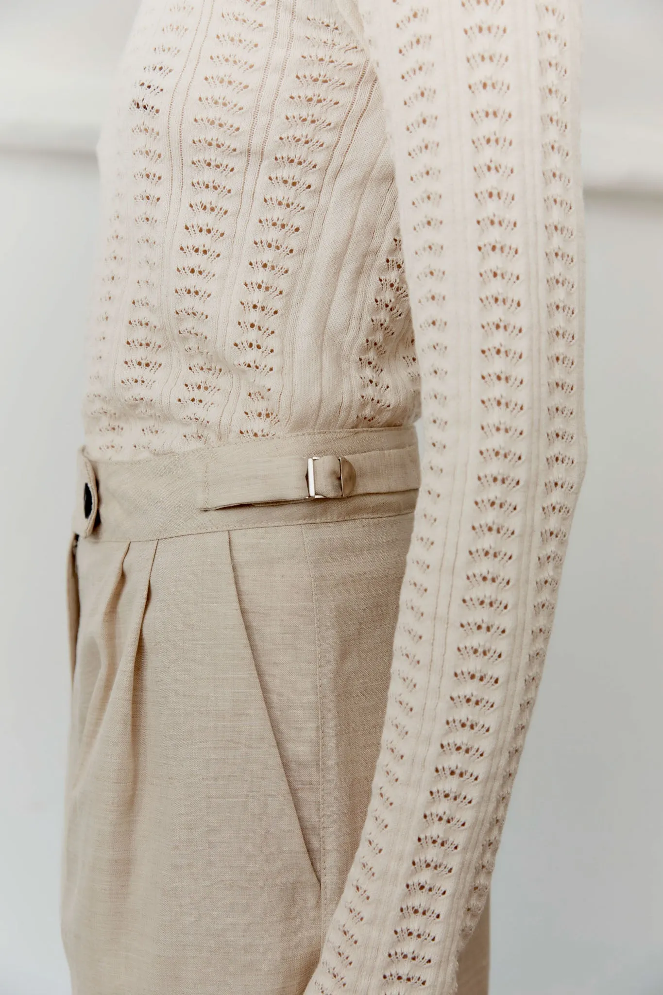 BRITISH LINEN/WOOL BLEND ENYA TROUSER sold by Cawley product image thumbnail 2