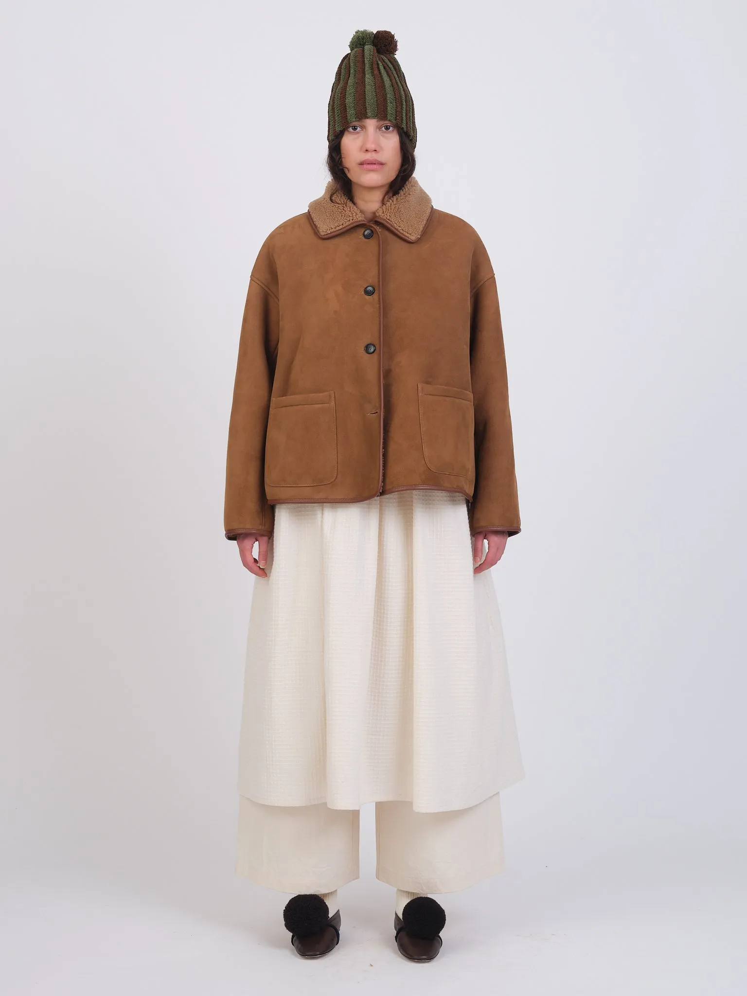 SUEDE BACK CURLY HAIR AVIS JACKET sold by Cawley product image thumbnail 5