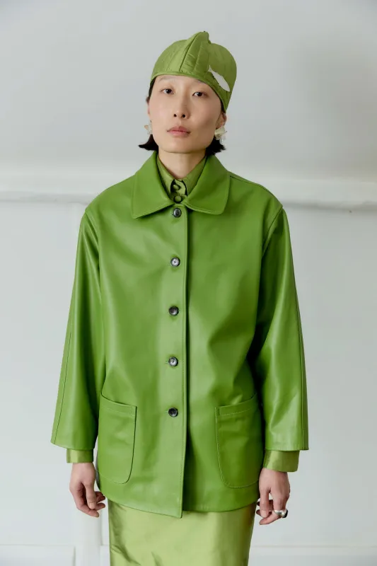 NAPPA LEATHER QUINN JACKET sold by Cawley