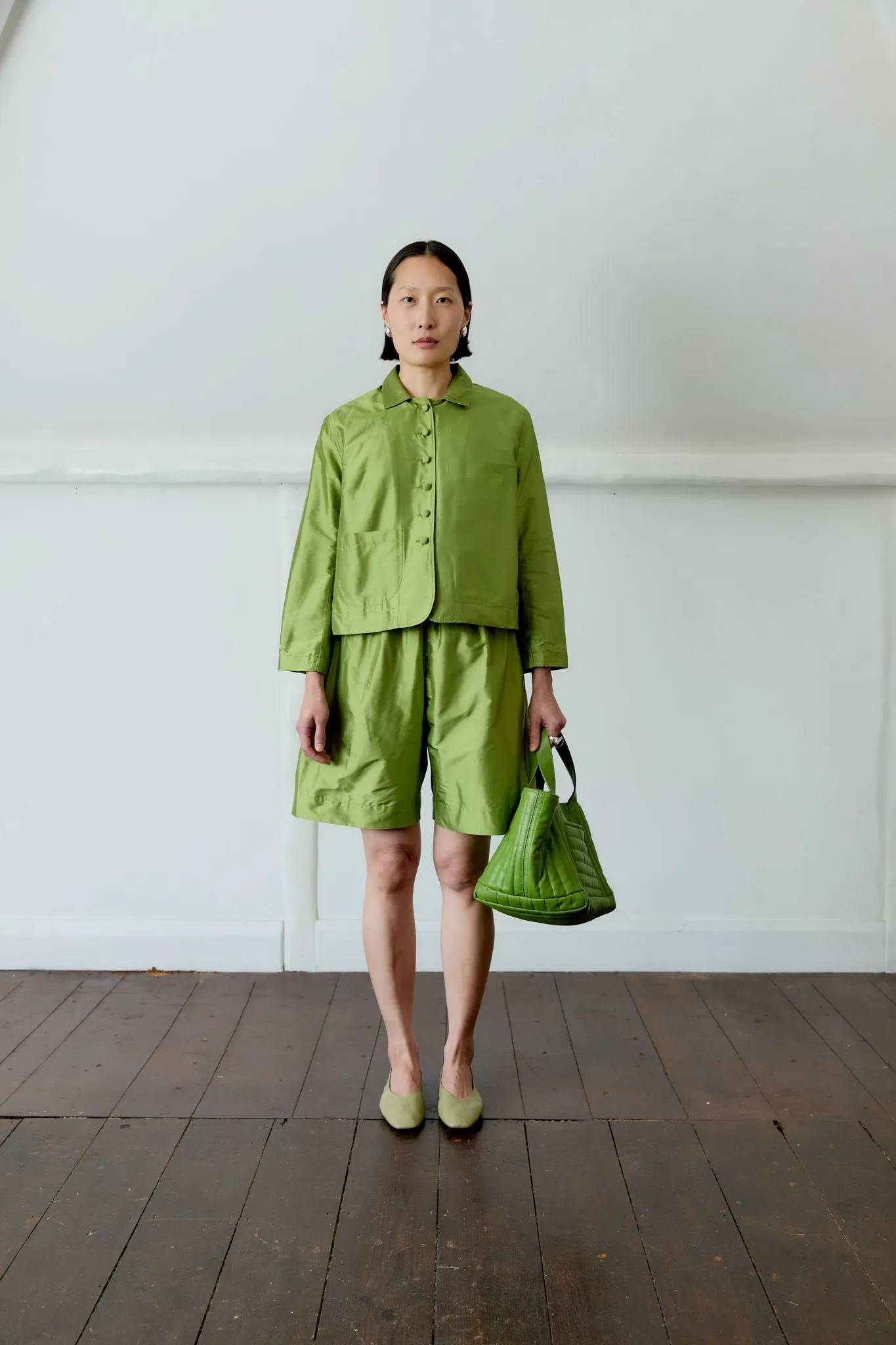 SILK DUPION LILLIE JACKET sold by Cawley