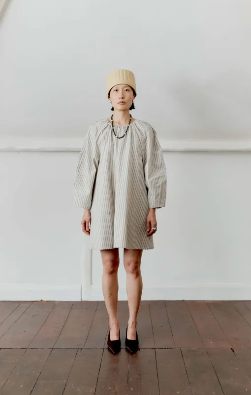 JAPANESE COTTON/LINEN TILDA MINI DRESS made by Cawley