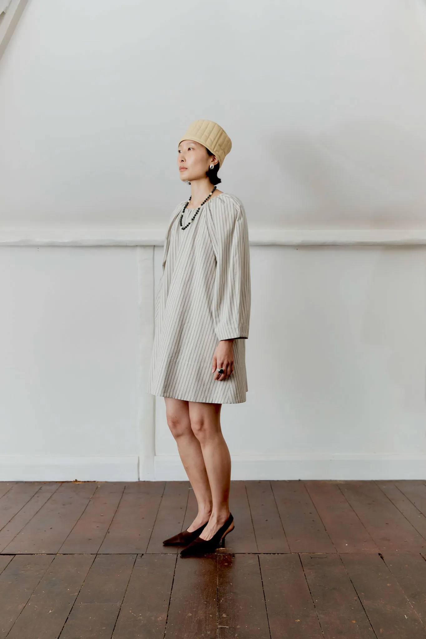 JAPANESE COTTON/LINEN TILDA MINI DRESS sold by Cawley product image thumbnail 4