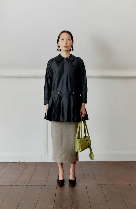 SILK DUPION MARINA DRESS made by Cawley